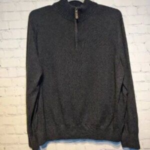 Eddie Bauer quarter zip high collar sweater size xl
